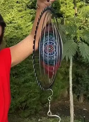 Mandala de viento colorido 3d